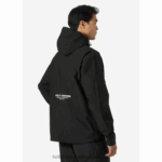 J0HV243 muška kišna jakna muškarci Helly-Hansen crno - Image 3
