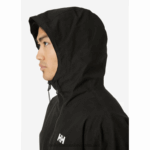 J0HV243 muška kišna jakna muškarci Helly-Hansen crno - Image 6