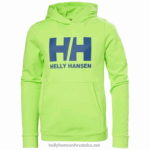 J0HV2498 majica s kapuljačom s hh logom za juniore 2.0 djeca Helly-Hansen vrijesak/breskva jeka