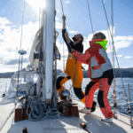 J0HV2729 ženska majica za obalno jedrenje Newport žene Helly-Hansen terakota/ebanovina/mornarska - Image 9