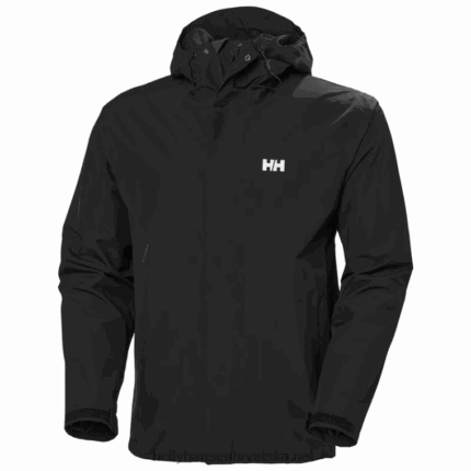 J0HV292 muška portland kišna jakna muškarci Helly-Hansen crno