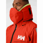 J0HV44 muška aegir jakna za oceansko jedrenje muškarci Helly-Hansen upozorenje crveno - Image 3