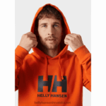 J0HV772 muška majica s kapuljačom s logom hh muškarci Helly-Hansen duboki fjord - Image 5