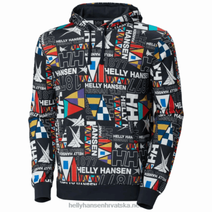 J0HV811 muška majica s kapuljačom Newport od organskog pamuka muškarci Helly-Hansen ocean burge