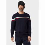 J0HV815 muški carv pleteni džemper muškarci Helly-Hansen crno - Image 2