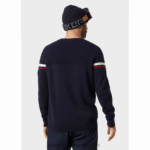 J0HV815 muški carv pleteni džemper muškarci Helly-Hansen crno - Image 3