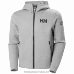J0HV81 muška jakna s patentnim zatvaračem hp ocean sailing 2.0 muškarci Helly-Hansen sivi melang - Image 2