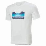 J0HV887 muška nord grafička majica muškarci Helly-Hansen ebanovina