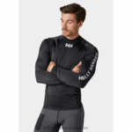 J0HV935 muška vodena odjeća rashguard muškarci Helly-Hansen crno - Image 2
