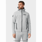 J0HV93 muška hp ocean jakna s patentnim zatvaračem muškarci Helly-Hansen sivi melang - Image 2