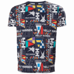 J0HV955 muška majica kratkih rukava Newport od organskog pamuka muškarci Helly-Hansen ocean burge