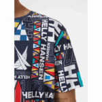 J0HV955 muška majica kratkih rukava Newport od organskog pamuka muškarci Helly-Hansen ocean burge - Image 5